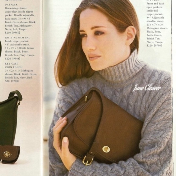 Vintage Coach City Bag 9790 British Tan Leather Purse Crossbody Bag Made in USA - Picture 5 of 13